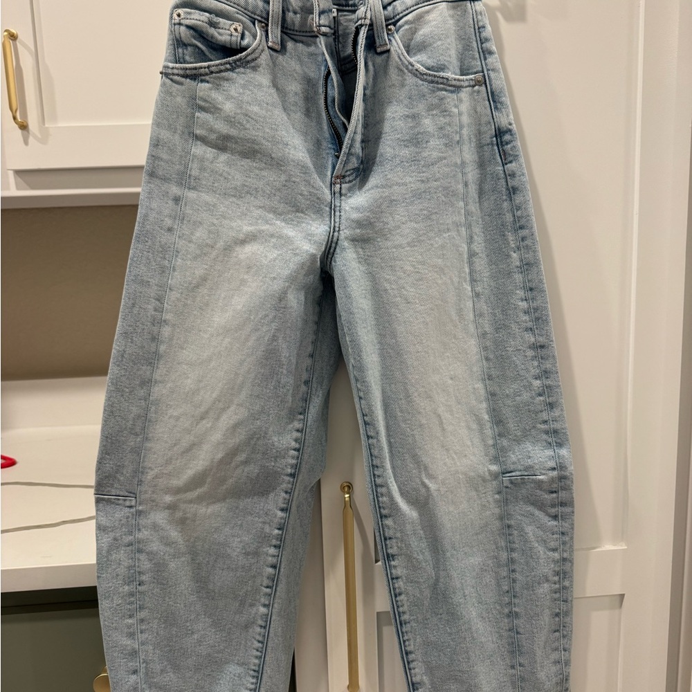 Pistola High Rise Barrel Denim Jeans